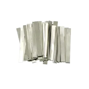 0.15 x 7 x 100 mm 99.96%Pure Nickel Strip for Battery Connection Welding-50Pcs.