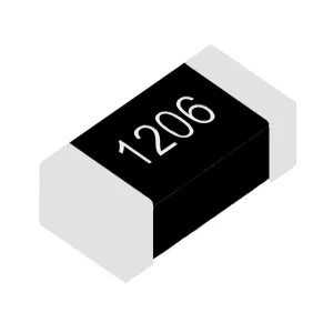 1 Ohm 1/4W 1206 Surface Mount Chip Resistor (Pack of 100)
