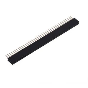 1×40 Pin 2.54mm Pitch Female Berg Strip Connector – Break Away Header – Straight